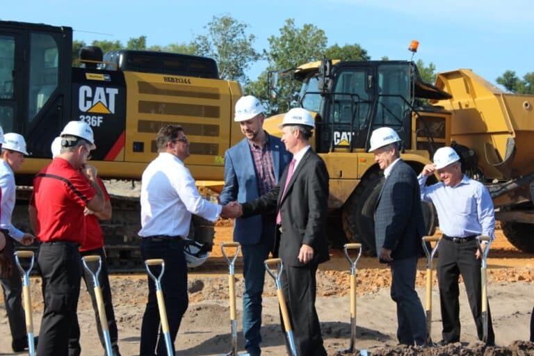 Groundbreaking at new Coca-Cola facility by BlueScope Properties Group.